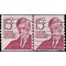 #1305e 15c Prominent Americans Oliver Wendell Holmes Coil Line Pair 1978 Used