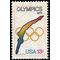 #1695 13c Olympic Games Diving 1976 Used