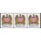 #2602 10c Eagle & Shield Bulk Rate Coil Strip of 3 1991 Mint NH