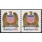#2602 10c Eagle & Shield Bulk Rate Coil Pair 1991 Mint NH
