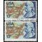 #1690 13c Benjamin Franklin Attached Pair 1976 Used  CDS