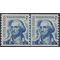 #1304 5c George Washington Coil Line Pair Shiny Gum 1966 Mint NH