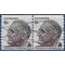 #1305 6c Franklin D. Roosevelt Joint Line Pair 1968 Used