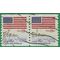 #1891 18c Flag and Anthem Coil Pair 1981 Used