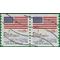 #1891 18c Flag and Anthem Coil Pair 1981 Used