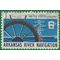 #1358 6c Arkansas River Navigation 1968 Used