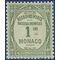 Monaco #J21 1925 Mint H Thin