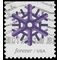 #5031 (49c Forever) Geometric Snowflakes: Purple 2015 Used