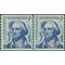 #1304 5c George Washington Coil Line Pair Shiny Gum 1966 Mint NH