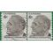 #1305 6c Franklin D. Roosevelt Joint Line Pair 1968 Used
