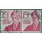 #1305e 15c Prominent Americans Oliver Wendell Holmes Coil Line Pair 1978 Used