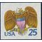 #2431 25c Eagle and Shield Booklet Single 1989 Mint NH
