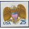 #2431 25c Eagle and Shield Booklet Single 1989 Mint NH