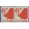 #1518 6.3c Liberty Bell Coil Pair 1974 Mint NH