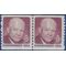 #1402 8c Dwight D. Eisenhower Coil Line Pair 1971 Mint NH