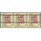 #1615a 7.9c Drums Coil Strip/3 Bureau Precancel 1976 Mint NH