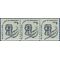 #1811 1c Americana Issue Inkwell and Quill Coil Strip/3 1980 Mint NH