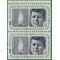 #1246 5c John F. Kennedy Memorial 1964 Mint NH Attached Pair