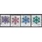 #5031-5034 Geometric Snowflakes Set/4 2015 Used