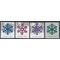 #5031-5034 Geometric Snowflakes Set/4 2015 Used
