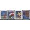 #5145-5148 Holiday Windows Complete Set of 4 Singles 2016 Used