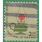 #1611 $2.00 Americana Issue Kerosene Table Lamp 1978 Used