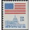 #1623 13c Flag Over Capital Booklet Single 11x10.5 1977 Mint NH