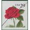#2490 29c Flora and Fauna Red Rose Booklet Single 1993 Used