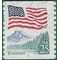 #2280a 25c Flag over Yosemite PNC Single #7 1989 Used