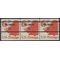 #1518a 6.3c Liberty Bell Coil Strip/3 1974 Mint NH Precancel Inglewood CA