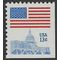 #1623 13c Flag Over Capital Booklet Single 11x10.5 1977 Mint NH
