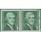 #1299 1c Thomas Jefferson Coil Line Pair 1968 Used