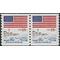 #1891 18c Flag and Anthem Coil Pair 1981 Mint NH
