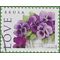 #4450 44c Love Issue Pansies in a Basket 2010 Used