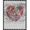 #5036 (49c Forever) Quilled Paper Heart 2016 Used