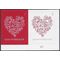 #4955-4956 (49c Forever) Forever Hearts P# Attached Pair 2015 Mint NH