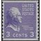 # 842 3c Presidential Issue Thomas Jefferson Coil Single 1939 Mint NH