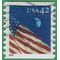 #4241 42c American Flags Flag at Night Coil Single 2008 Used