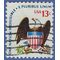 #1596 13c Americana Issue - Eagle and Shield 1975 Used