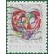 #5036 (49c Forever) Quilled Paper Heart 2016 Used